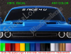 2 FAST 4 U Windshield Decal Race Car Custom Any Text Sticker